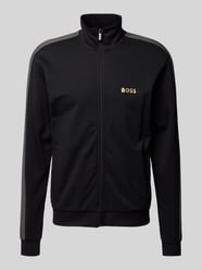 Sweatjacke mit Label-Stitching von BOSS Schwarz - 13