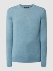 Pullover van merinowolmix van Christian Berg Men Groen - 48