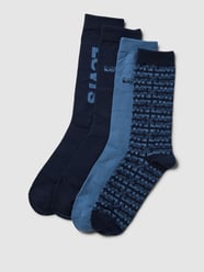 Socken mit Label-Details im 4er-Pack von Levi's® Blau - 9