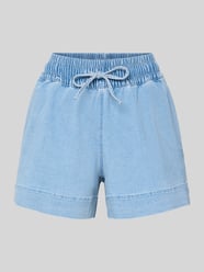 Wide Leg Jeansshorts aus Baumwoll-Mix Modell 'BILLO' von PIECES Pink - 29