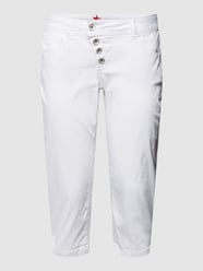 Capribroek met knoopsluiting, model ‘Malibu’ van Buena Vista Wit - 15