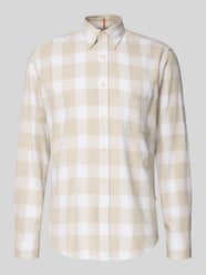 Regular Fit Freizeithemd aus reiner Baumwolle Modell 'RICKERT' von BOSS Orange Beige - 48