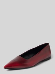 Ballerinas aus Leder mit spitz zulaufender Form Modell 'HERMINE' von Vagabond Rot - 2