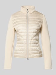 Slim fit jack met gewatteerd detail, model 'August' van Betty Barclay Beige - 3