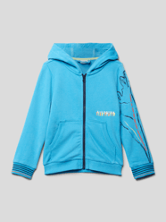 Sweatjacke mit Motiv-Print von s.Oliver RED LABEL Türkis - 13