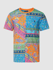 T-shirt we wzory na całej powierzchni od Polo Ralph Lauren Pomarańczowy - 20