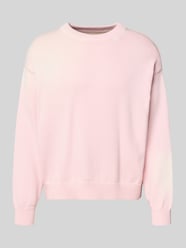 Sweter z dzianiny z prążkowanymi wykończeniami od ANOTHER COTTON LAB Fuksjowy - 10