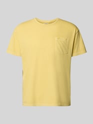 T-shirt z mieszanki bawełny i lnu z brustaszą od Superdry - 46
