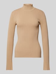 Gebreide pullover met opstaande kraag, model 'KYLIE' van Ivy Oak Bruin - 23