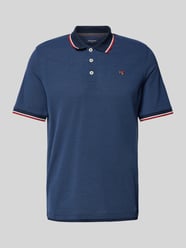 Regular Fit Poloshirt mit Logo-Stitching Modell 'BLUWIN' von Jack & Jones Premium Blau - 40
