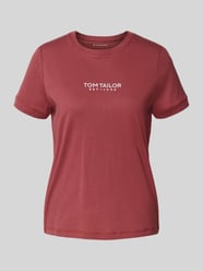 Regular Fit T-Shirt aus reiner Baumwolle von Tom Tailor Bordeaux - 16