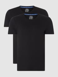 T-Shirt mit Label-Print von CHAMPION Grau / Schwarz - 18