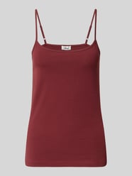 regular fit tanktop van katoenmix van s.Oliver RED LABEL Bordeaux - 2