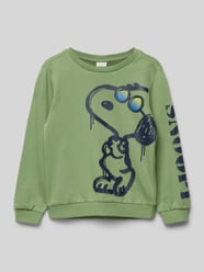 Sweatshirt mit Motiv-Print von s.Oliver RED LABEL Grün - 25