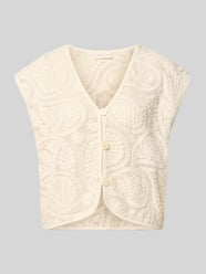 Mouwloos vest met V-hals model 'Crossy' van FREE/QUENT - 5