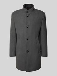 Lange jas met opstaande kraag en knoopsluiting van bugatti - 39