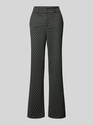 Regular fit stoffen broek met elastische band, model 'LARA CHIC' van Angels Groen - 12