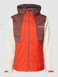 Kurtka z detalami z logo od Columbia Czerwony - 39