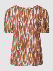 Blusenshirt aus Viskose mit Allover-Muster Modell 'Joella' von B.Young Rot - 28