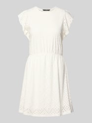 Tailliertes Sommerkleid mit Lochstickmuster Modell 'TASSA' von VERO MODA - 36