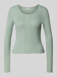 Slim Fit Langarmshirt aus Bio-Baumwoll-Mix Modell 'TENNA LIFE' von ONLY - 1