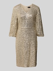 Getailleerde cocktailjurk met pailletten van s.Oliver BLACK LABEL - 38