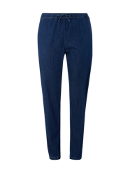 PLUS SIZE - easy pants van denim  van Persona by Marina Rinaldi Blauw / turquoise - 4