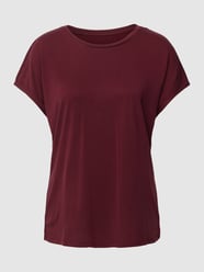 T-Shirt mit U-Boot-Ausschnitt von Christian Berg Woman Bordeaux - 36