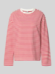 Koszulka z długim rękawem z mieszanki bawełny krój regular fit model 'SADIE' od PIECES - 17
