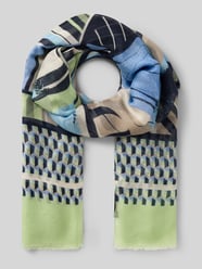 Sjaal van pure viscose met boord met franjes van Betty Barclay - 10