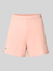 Szorty dresowe z czystej bawełny o kroju regular fit od Lacoste Sport - 3