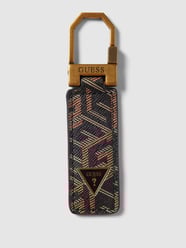 Schlüsselanhänger mit Allover-Logo von Guess Schwarz - 1