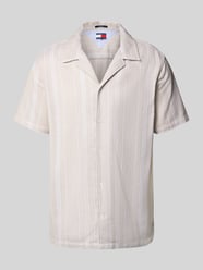 Regular fit vrijetijdsoverhemd met all-over motief van Tommy Jeans Beige - 34