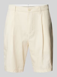 Shorts mit Bundfalten Modell 'piuma' von Mango Beige - 15