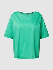 T-shirt in effen design, model 'FINIAA MERCERIZED' van Armedangels Groen - 39
