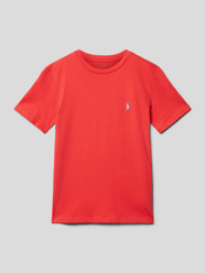 T-Shirt mit Label-Stitching von Polo Ralph Lauren Teens Orange - 6