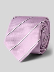 Seidenkrawatte aus reiner Seide mit Allover-Stitching (7,5 cm) von Gierremilano - 30