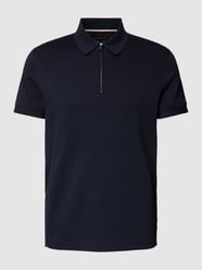 Koszulka polo o kroju slim fit z krótkim zamkiem błyskawicznym od Tommy Hilfiger Tailored - 15