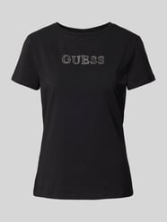 T-shirt z detalem z logo model ‘BRIANA’ od GUESS Activewear - 22