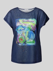 T-Shirt mit Rundhalsausschnitt von Christian Berg Woman Blau - 26