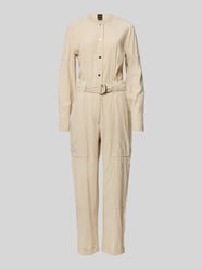 Jumpsuit mit Taillengürtel Modell 'Daiyla' von BOSS Orange Beige - 27