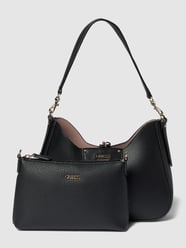 Hobo Bag in Leder-Optik Modell 'BRENTON' von Guess Schwarz - 36