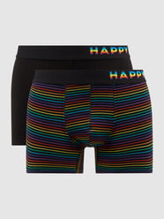 Trunks mit Stretch-Anteil im 2er-Pack von Happy Shorts Schwarz - 4