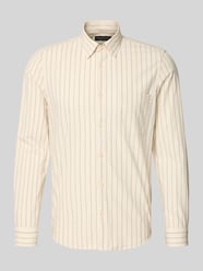 shaped fit vrijetijdsoverhemd van katoenmix van Marc O'Polo Beige - 34