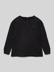 Sweatshirt mit Logo-Stitching von Tommy Hilfiger Kids Schwarz - 9