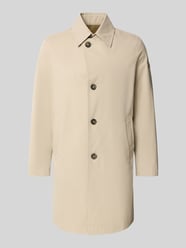 Regular fit lange jas met katoen van Marc O'Polo Beige - 17