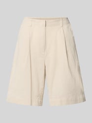 comfort fit shorts van een katoen-linnenmix model 'CAIA' van VERO MODA Beige - 8