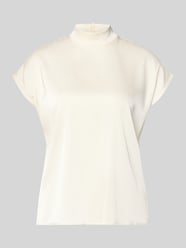 Blusenshirt mit Stehkragen von Jake*s Collection Beige - 19