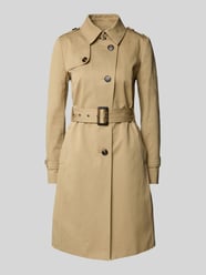 Trenchcoat mit Taillengürtel von Jake*s Collection Beige - 25