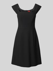 Knielanges Kleid mit Karree-Ausschnitt Modell 'KINTI' von HUGO Schwarz - 33